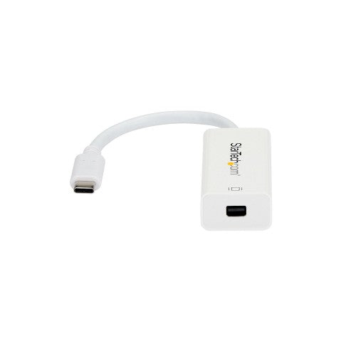 StarTech.com USB-C to Mini DisplayPort Adapter - 4K 60Hz - White - USB 3.1 Type-C to Mini DP Adapter - Upgraded Version is CDP2MDPEC