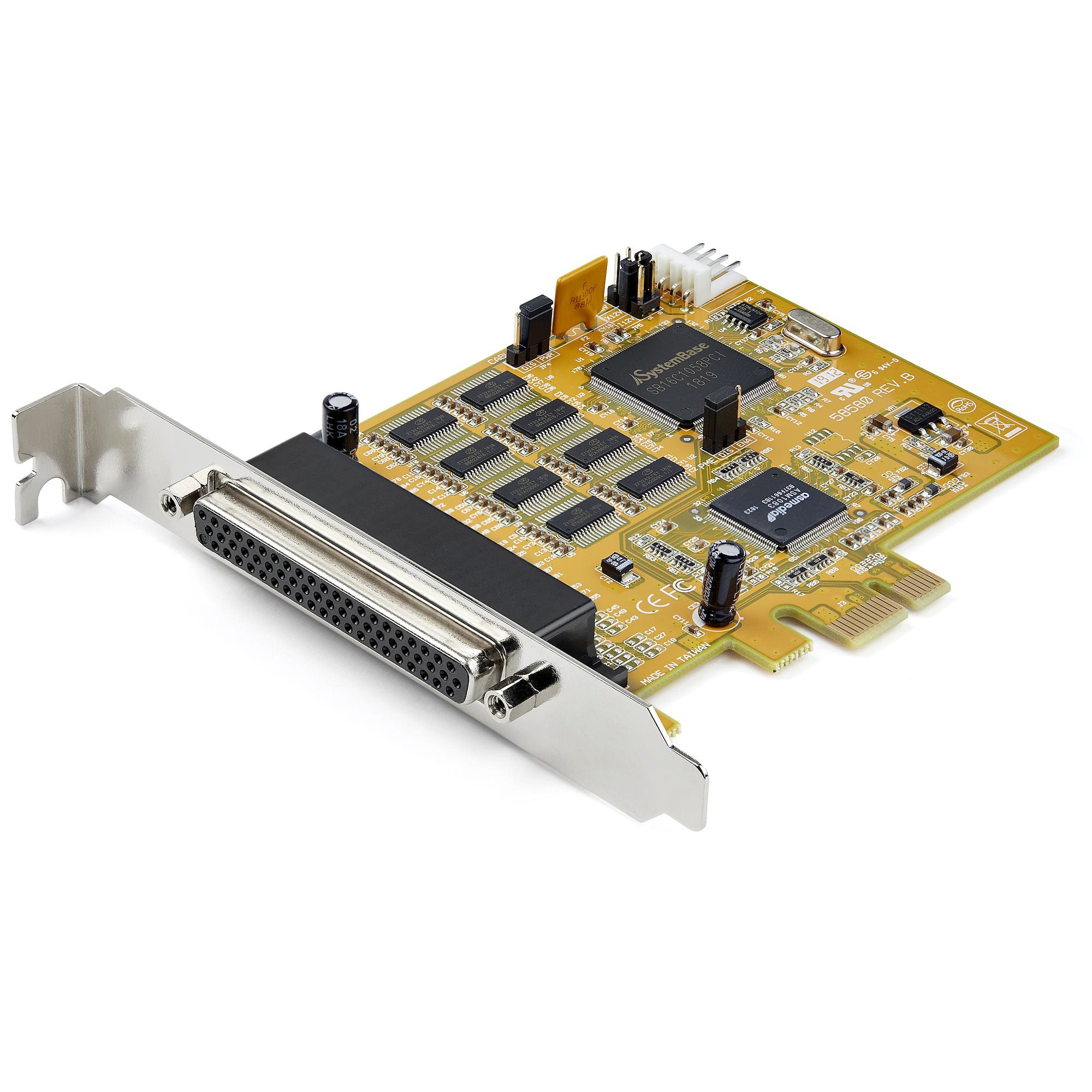 StarTech.com 8-Port PCI Express RS232 Serial Adapter Card, PCIe RS232 Serial Card, 16C1050 UART, Multiport Serial DB9 Controller/Expansion Card, 15kV ESD Protection, Windows Only - TAA