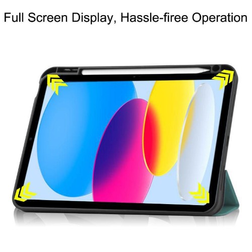 CoreParts TABX-IP10-COVER25 tablet case 27.7 cm (10.9") Flip case Green