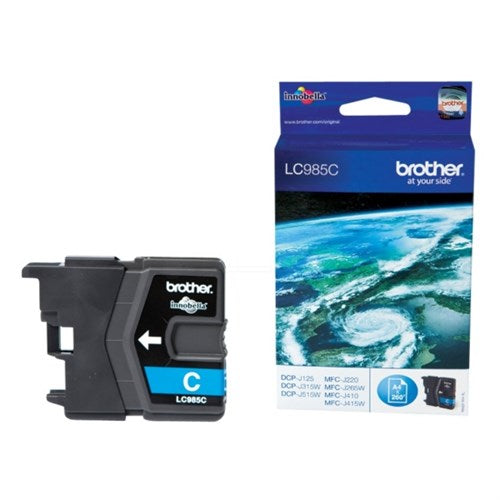 Brother LC-985C Ink cartridge cyan, 260 pages ISO/IEC 24711 4,8ml for Brother DCP-J 125