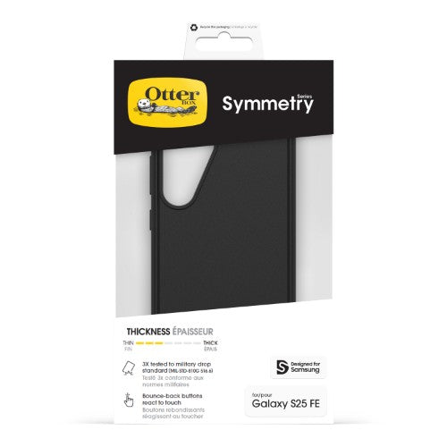 OtterBox Symmetry Series for Samsung Galaxy S25 FE, black