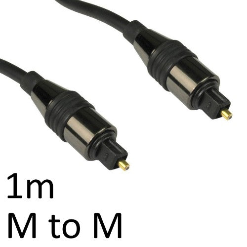 Cables Direct 4OPT-101 audio cable 1 m TOSLINK Black