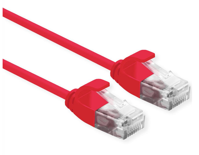 ROLINE 21.15.3912 networking cable Red 0.5 m Cat6a U/UTP (UTP)