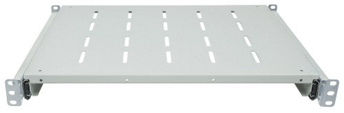 Intellinet 19" Sliding Shelf, 1U, For 600 to 800mm Depth Cabinets & Racks, shelf depth 350mm, Grey
