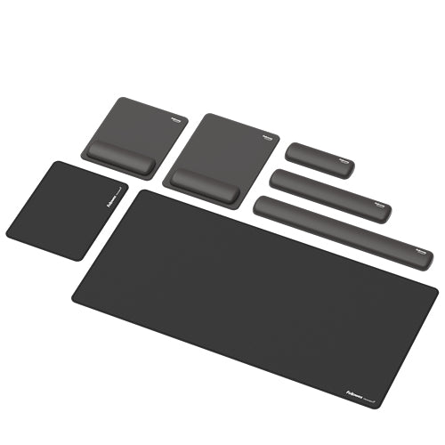 Fellowes Wrist Rest Breyta Palm Rest with Antibacterial Protection Ergonomic Wrist Support Black