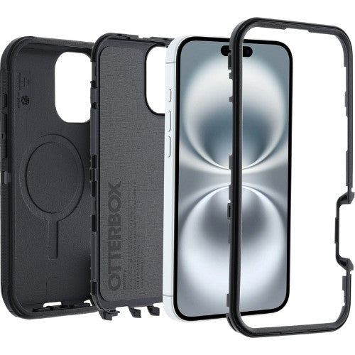 OtterBox Defender Pro for MagSafe Series for Apple iPhone 16 Plus, black - No Retail Packaging