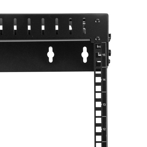 StarTech.com 15U 19" Wall Mount Network Rack - Adjustable Depth 12-20" 2 Post Open Frame Server Room Rack for AV/Data/ IT Communication/Computer Equipment/Switch w/Cage Nuts & Screws