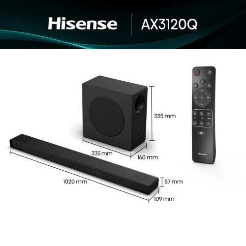 Hisense AX3120Q Dolby Atmos Soundbar