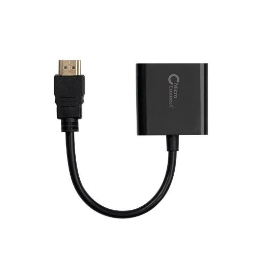 Microconnect HDMVGA1B video cable adapter 0.15 m HDMI Type A (Standard) VGA (D-Sub) Black