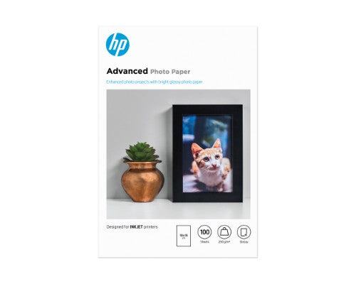 HP Advanced Photo Paper Glossy 250 g/m2 10 x 15 cm (101 x 152 mm) 100 sheets
