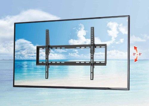 Manhattan Wall Mount for TV & Monitors (Tiltable), For screens 37" to 65", VESA compatability: all between 200x200mm and 600x400mm - check the dimensions of the four mounting holes on back of screen to ensure it fits, Max 35kg, Black, Bracket