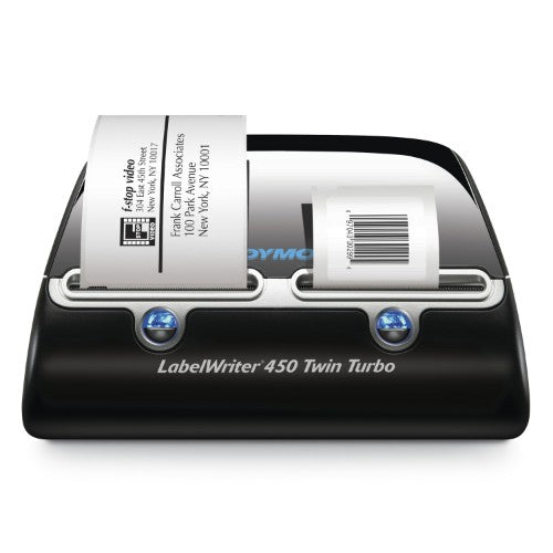 DYMO LabelWriter 450 Twin Turbo Label Maker | Direct Thermal Label Printer | Fast 71 Label-per-Minute Printing of LabelsBarcodes & More | Computer Connection | For Home & Office