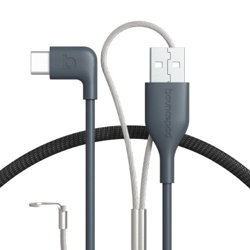 Bouncepad CB-RF-C2A-B USB cable 2 m USB C USB A Black, Grey