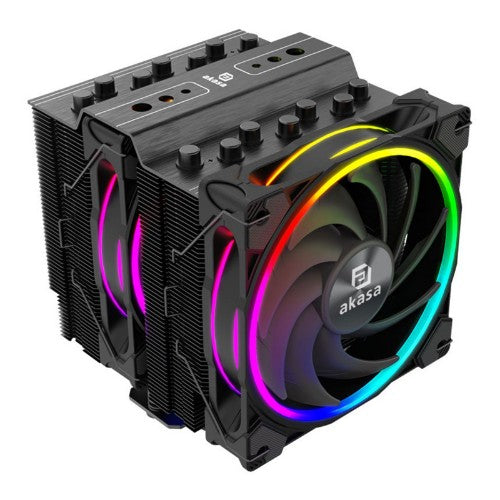 Akasa SOHO H7 Processor Air cooler 12 cm Black 1 pc(s)