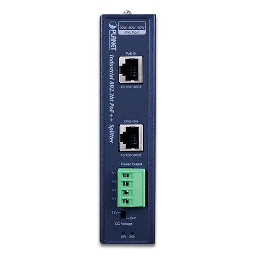 PLANET IPOE-173S network splitter Power over Ethernet (PoE) Blue