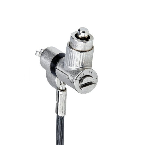 StarTech.com 3-in-1 Universal Laptop Lock 6.6ft (2m), Master Keyed Locking Cable, Computer Security, Compatible w/Noble Wedge®/Nano/K-Slot; Anti-Theft Cut-Resistant Cable