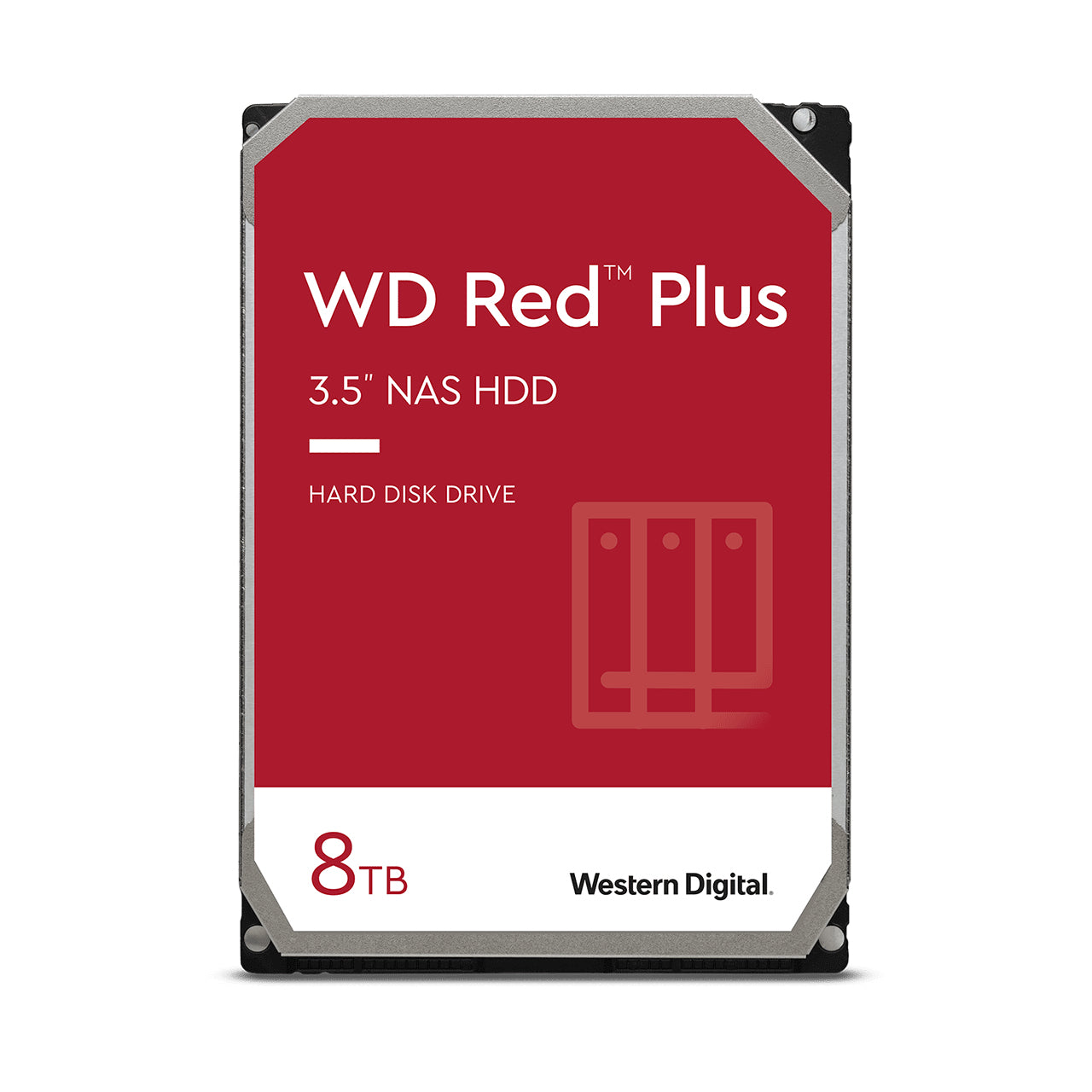 Western Digital Red Plus internal hard drive 8 TB 5640 RPM 128 MB 3.5" Serial ATA III