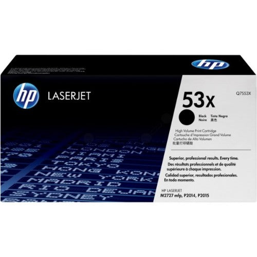 HP Q7553X/53X Toner cartridge black, 7K pages ISO/IEC 19752 for HP LaserJet P 2015