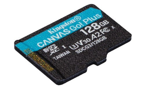 Kingston Technology Canvas Go! Plus 128GB microSDXC Canvas Go Plus 170R A2 U3 V30 Card + ADP