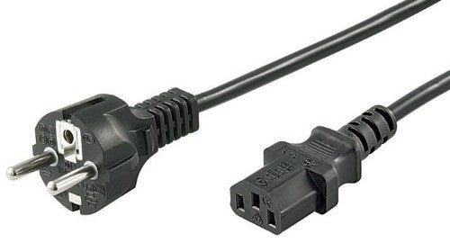 Microconnect PE020430 power cable Black 3 m Power plug type F C13 coupler