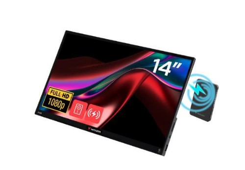 Verbatim Portable Touchscreen Monitor Light 14" Full HD 1080p & Wireless Power Supply