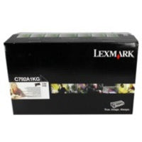 Lexmark C792A1KG Toner cartridge black return program, 6K pages ISO/IEC 19798 for Lexmark C 792/X 792