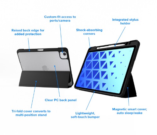 MAXCases Breeze Folio for iPad Pro 13" (2024) (Black)
