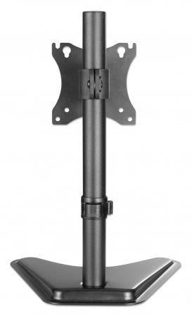 Manhattan Desk Mount for TV & Monitors, Stand Assembly, Tilt/Swivel/Rotation, For screens 10" to 27", VESA compatibility: 75x75 and 100x100mm - check the dimensions of the four mounting holes on back of screen to ensure it fits, Max 7kg, Black, Bracket
