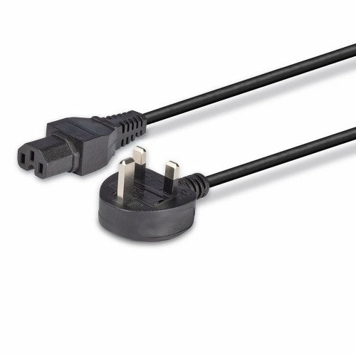 Lindy 2m Mains UK 3 Pin Plug to Hot Conditioned IEC C15 Power Cable  Kettle Lead