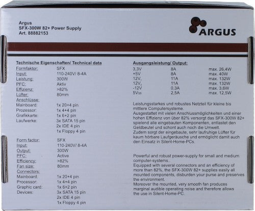 Inter-Tech SFX-300W power supply unit 20+4 pin ATX ATX Grey