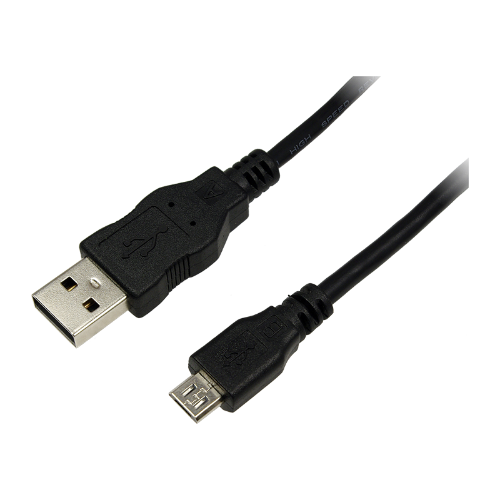 LogiLink 3m USB A-USB Micro B USB cable USB 2.0 Micro-USB B Black