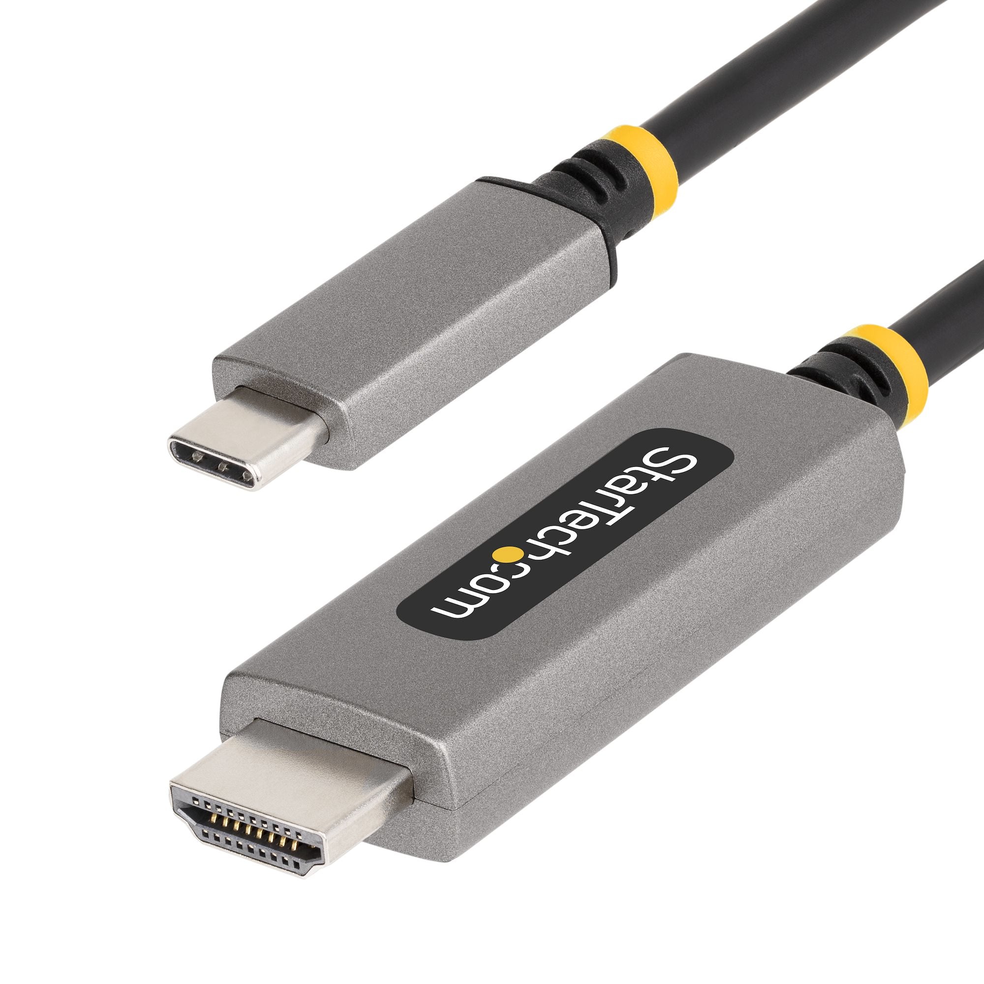 StarTech.com 10ft (3m) USB-C to HDMI Adapter Cable, 8K 60Hz, 4K 144Hz, HDR10, USB Type-C to HDMI 2.1 Video Converter Cable, USB-C DP Alt Mode/USB4/Thunderbolt 3/4 Compatible - USB-C Laptop to HDMI Monitor