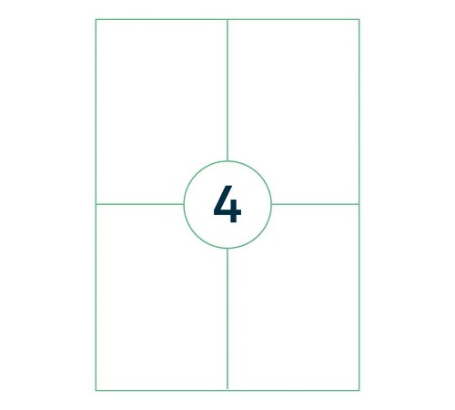 Capture A4LABEL-105X148 printer label White