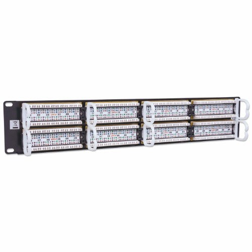 Intellinet Patch Panel, Cat6, UTP, 48-Port, 2U, Black