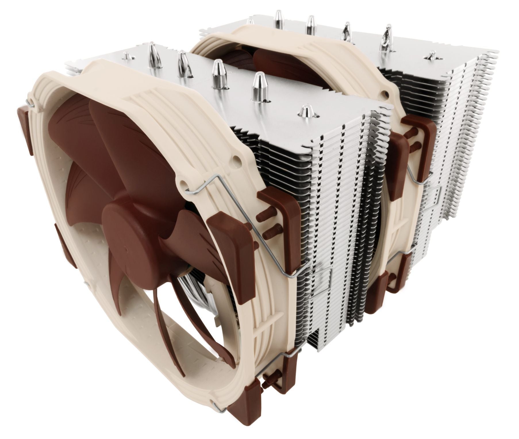 Noctua NH-D15 computer cooling system Processor Cooler 14 cm Beige, Brown, Steel