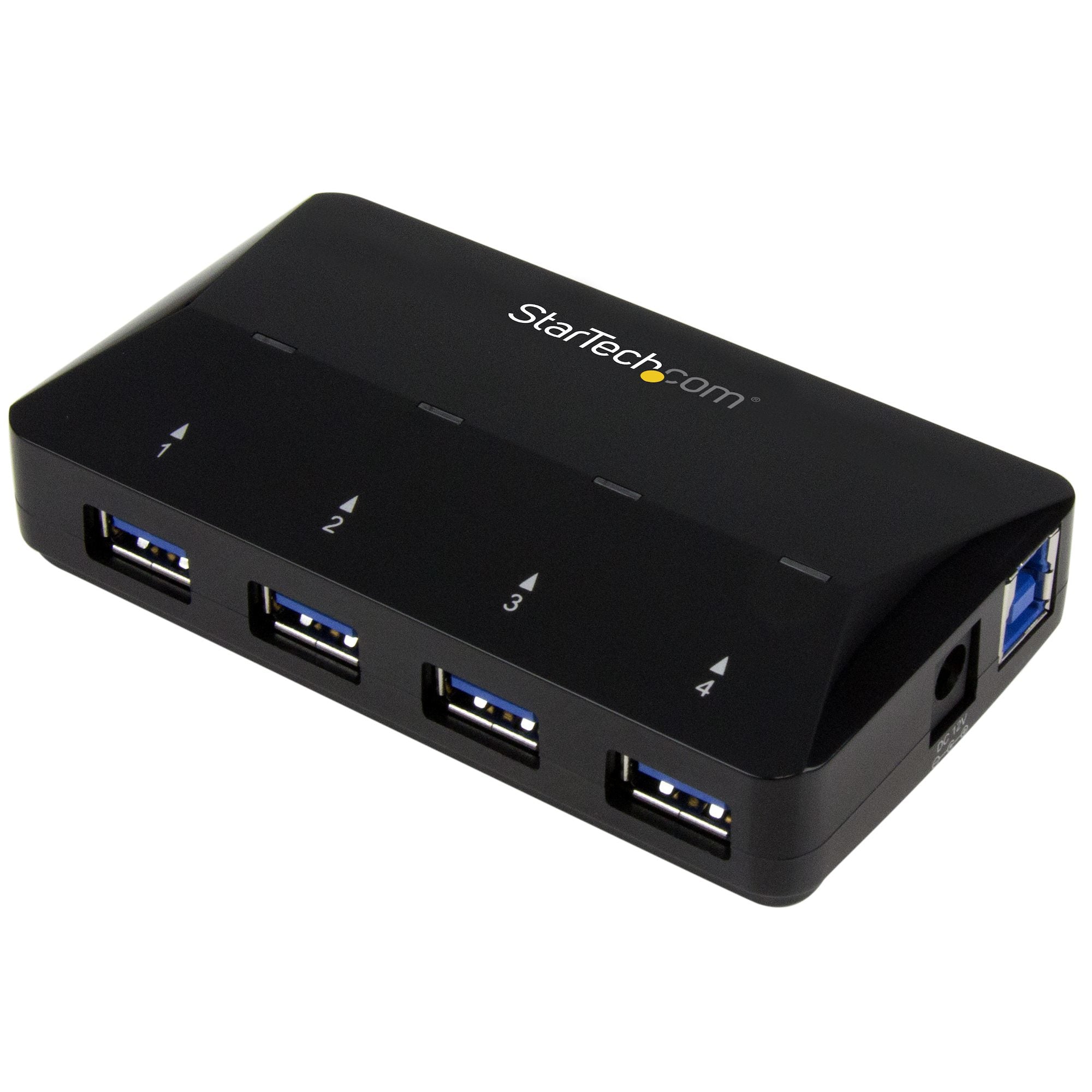 StarTech.com 4-Port USB 3.0 Hub plus Dedicated Charging Port - 1 x 2.4A Port~4-Port USB 3.0 Hub (5Gbps) plus Dedicated Charging Port - 1 x 2.4A Port