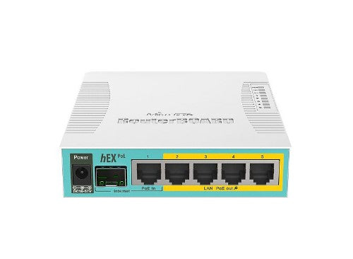 Mikrotik hEX PoE wired router White