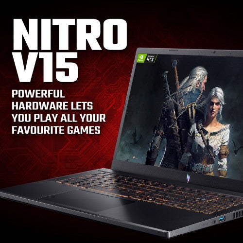 Acer Nitro V 15 V15 ANV15-52 - Intel Core i5-13420H, 16GB, 512GB SSD, NVIDIA GeForce RTX 4050, 15.6" FHD 165Hz, Windows 11 Gaming Laptop