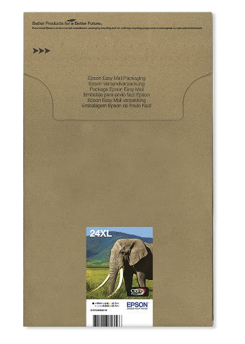 Epson C13T24384510/24XL Ink cartridge multi pack Bk,C,M,Y,LC,LM high-capacity for Easymail, 6x740 pages 500pg + 5x740 pg, 1x10ml + 3x9ml + 2x10ml Pack=6 for Epson XP 750