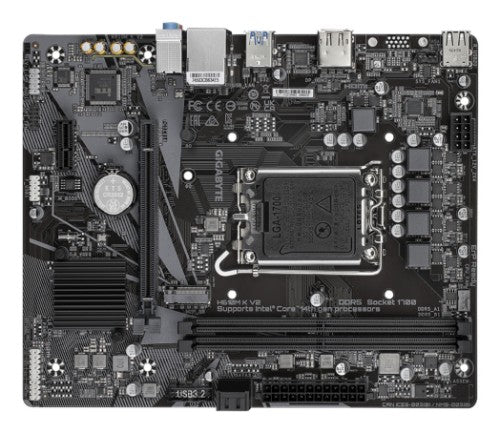 GIGABYTE H610M K V2 Motherboard - Intel Core 14th CPUs, up to 5600MHz DDR5, 1xPCIe 3.0 M.2, 1GbE LAN, USB 3.2 Gen 1
