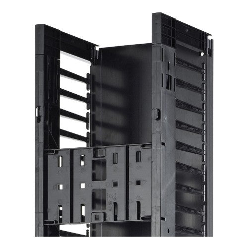 APC Valueline, Vertical Cable Manager for 2 & 4 Post Racks, 84"H X 12"W, Double-Sided with Doors