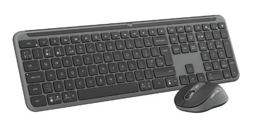 Logitech 920-012511 keyboard Mouse included Office RF Wireless + Bluetooth QWERTY UK English Graphite