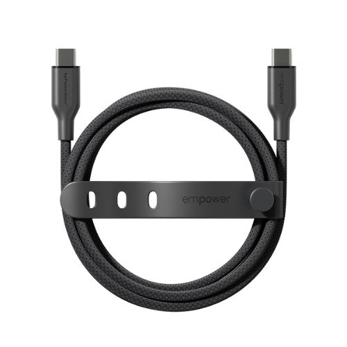 PanzerGlass empower™ by ® Racing 60W USB-C to USB-C Cable | USB 2.0 | 2M | Space Black