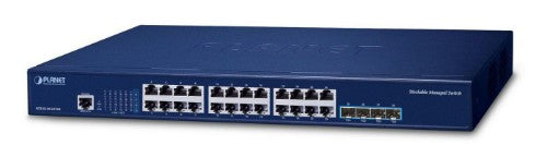 PLANET Layer 3 24-Port 10/100/1000T Managed L3 Gigabit Ethernet (10/100/1000) 1U Blue