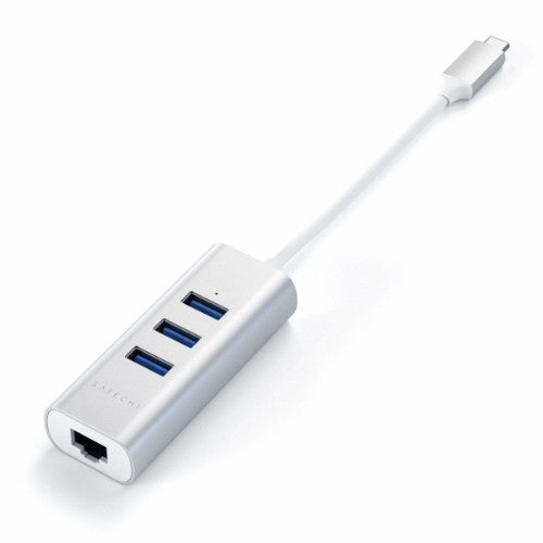 Satechi ST-TC2N1USB31AS laptop dock/port replicator USB 3.2 Gen 1 (3.1 Gen 1) Type-C Silver