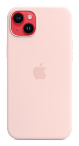 Apple iPhone 14 Plus Silicone Case with MagSafe - Chalk Pink