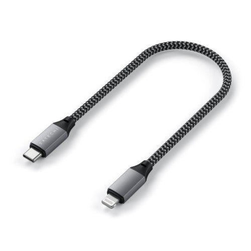 Satechi ST-TCL10M USB cable 0.25 m USB C USB C/Lightning Black, Grey