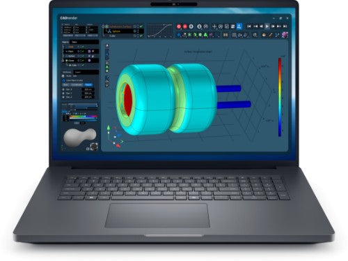 DELL Pro Max 18 Plus MB18250 Intel Core Ultra 7 265HX Mobile workstation 45.7 cm (18") Quad HD+ 32 GB DDR5-SDRAM 1 TB SSD NVIDIA RTX PRO 3000 Blackwell Wi-Fi 7 (802.11be) Windows 11 Pro UK English Black