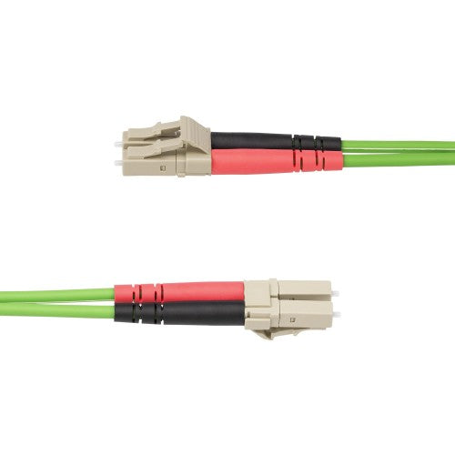 StarTech.com 25m (82ft) LC to LC (UPC) OM5 Multimode Fiber Optic Cable, 50/125µm Duplex LOMMF Zipcord, VCSEL, 40G/100G, LSZH Fiber Jumper Cord