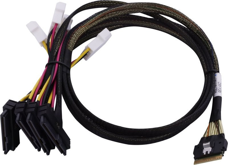 Microchip Technology 2305600-R Serial Attached SCSI (SAS) cable 0.8 m Black, Multicolour